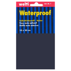 Selbstklebestoff Nylon 10 x 20 cm - dunkelblau